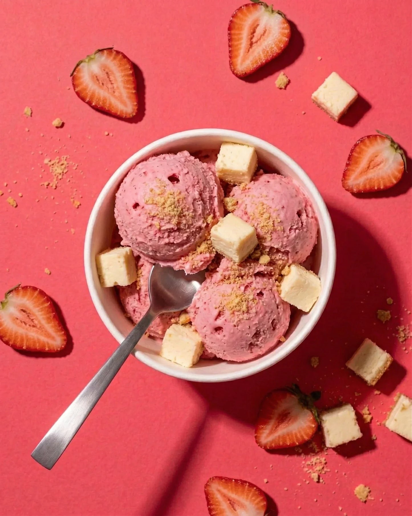 Strawberry Cheesecake Bite Ice Cream